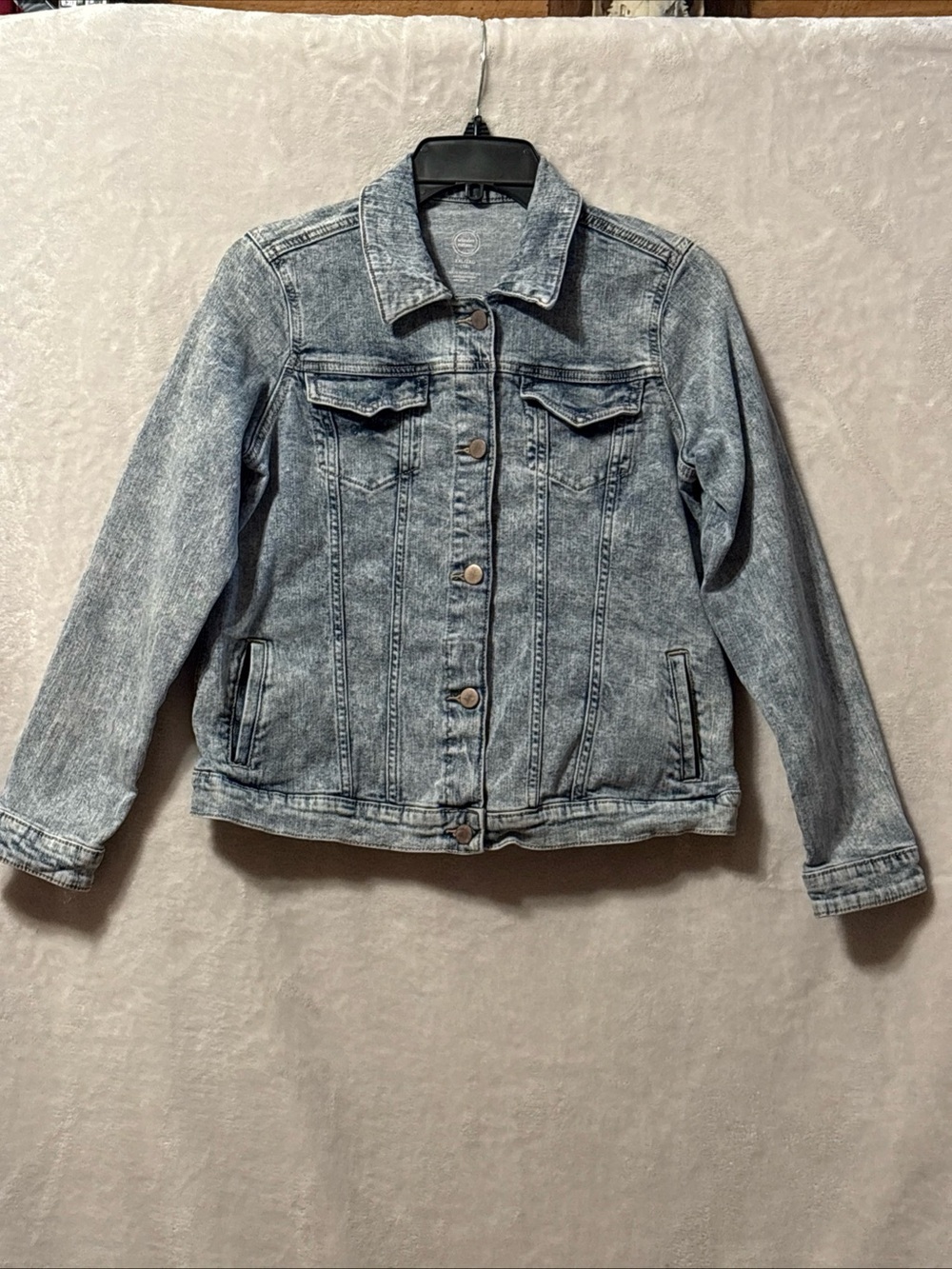 wonder nation Acid Wash Blue Denim Jacket